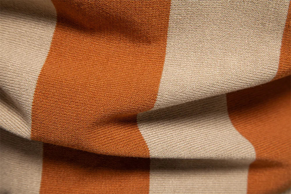 Milano Vertical Stripe Knit Zip Polo