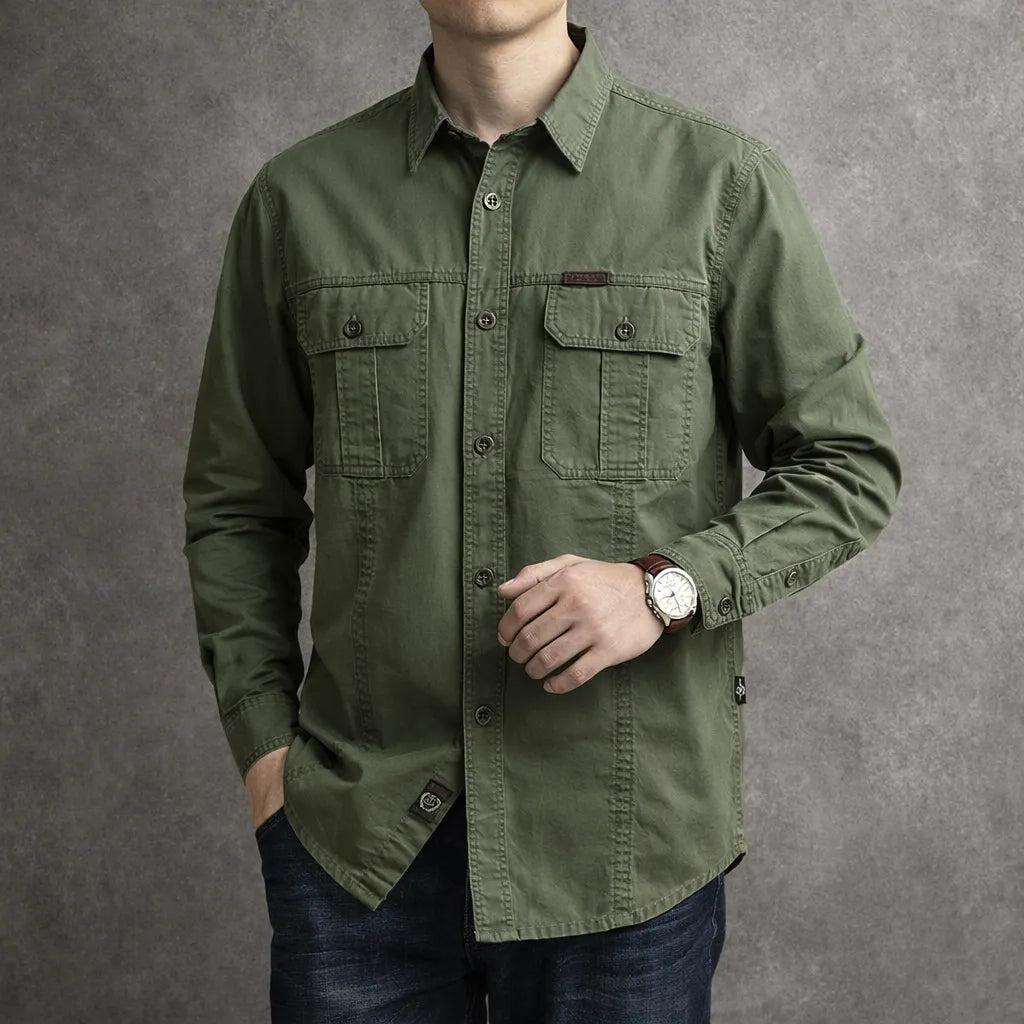 Kensington Utility Overshirt – Lightweight Cotton Spring Shirt