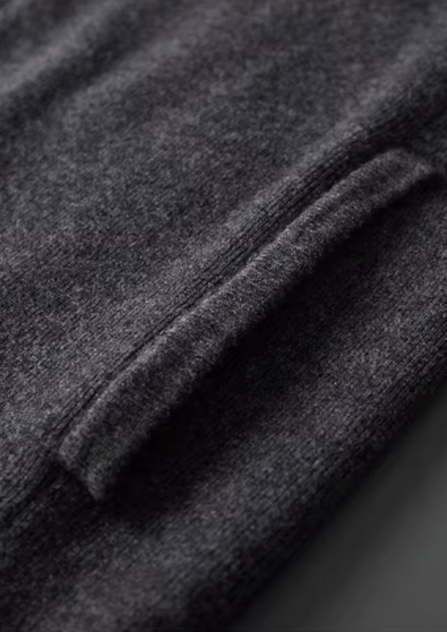 WOOL RIBBED POLO CARDIGAN