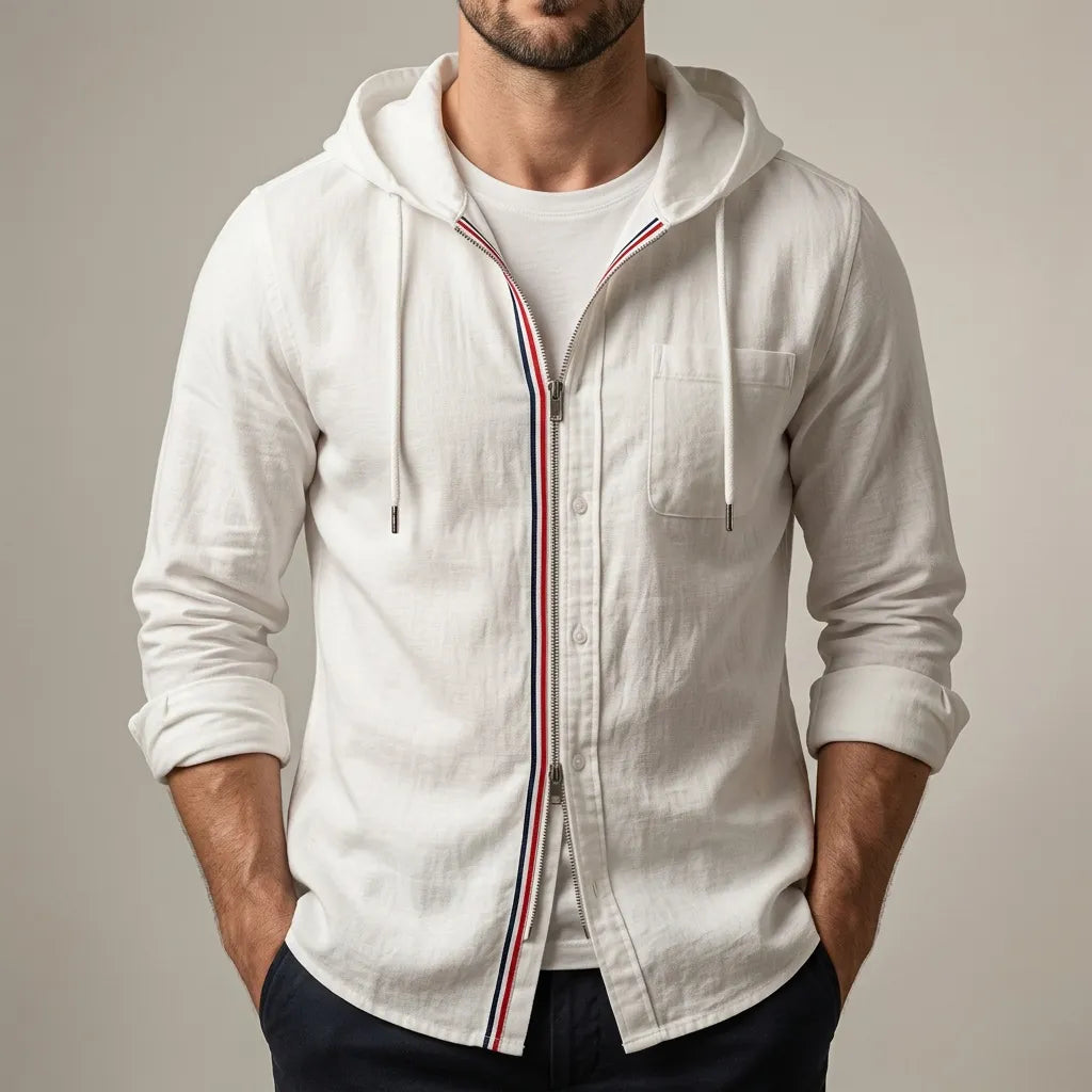 CASA LINEN HOODIE