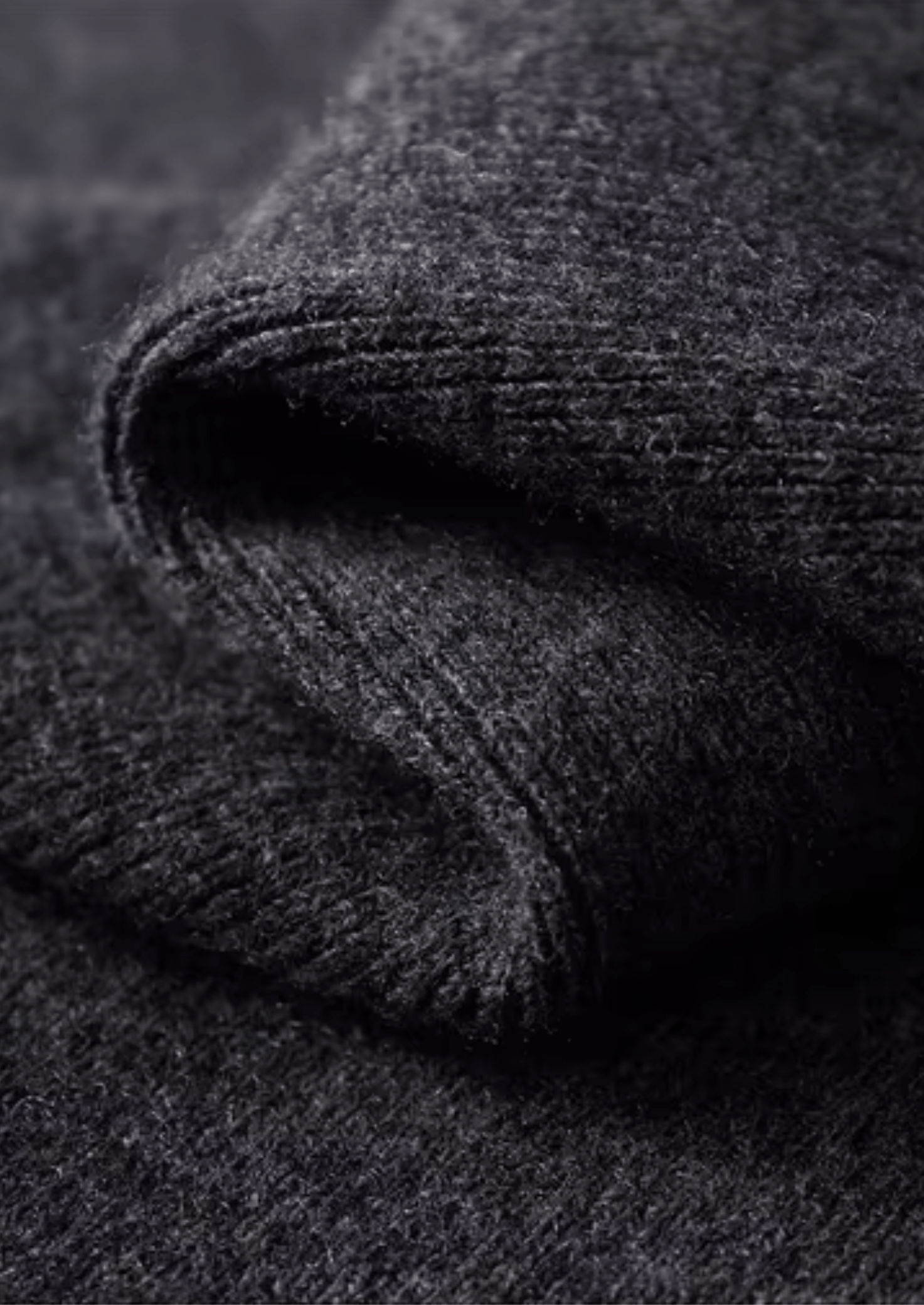 WOOL RIBBED POLO CARDIGAN